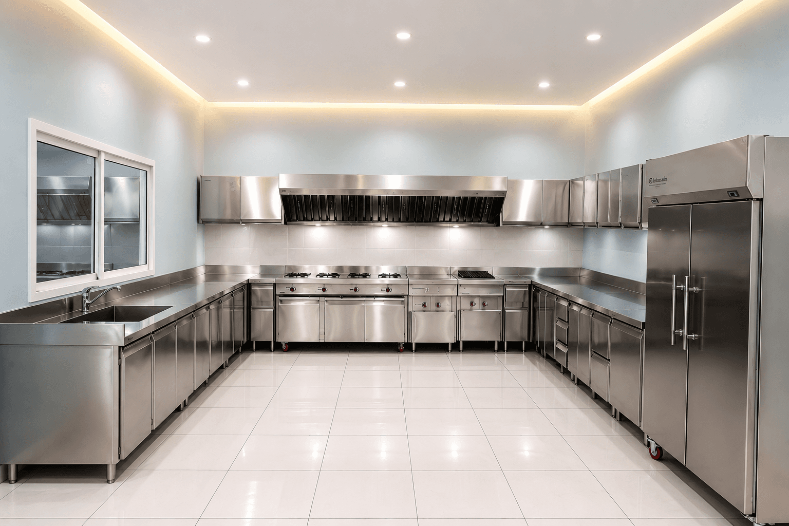 Commercial kitchen installation by Ambassador